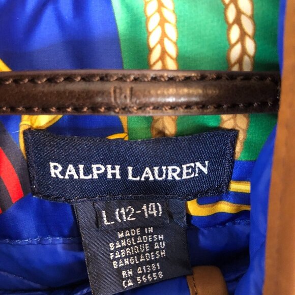 Ralph LaurenEquestrian Vest Jacket Polo RRL Rodeo Horse Kids Large 12-14 - Picture 3 of 6